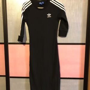 Adidas calf length black sports dress!